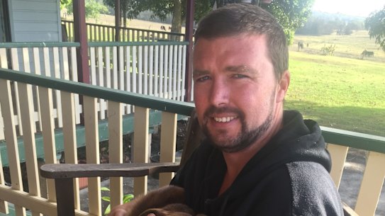 Dominic McCabe, who took his life in February, with dog Billy. The NSW man had long struggled with mental health and was on prescription medicines via his NSW doctor and psychiatrist. Unbeknownst to his family or doctors, he was also prescribed cannabis by Melbourne-based provider Dispensed.