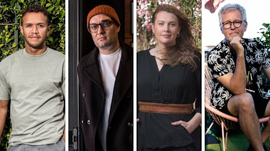 Composite - Actor Alfie Gledhill. Story is about the impact of Covid and lockdowns on performers.
Blake Erickson a musical theatre performer who is impacted by Covid-19 and lockdowns on performers.
Singer Clare Bowditch, Story is about the impact of Covid and lockdowns on performers. 2nd September 2021 The Age News Picture by JOE ARMAO

Mark Trevorrow, aka, Bob Downe, is one of many performers feeling the impact of the Sydney lockdown, after having had upcoming shows cancelled. 2nd September 2021 Photo: Janie Barrett