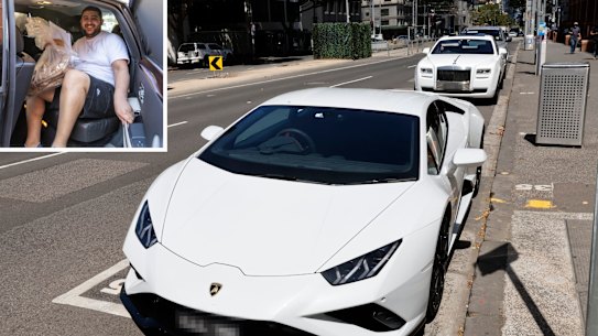 Majid Alibadi in the Rolls-Royce.