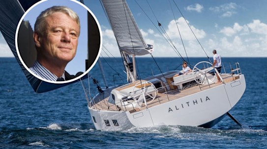 The yacht purchased by Sydney businessman Jost Stollmann and collected in Trieste, Italy in June.