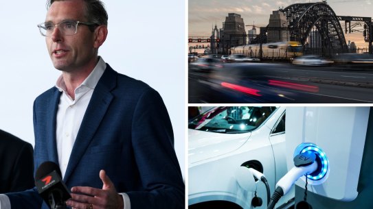 composite - Power supply connect to electric vehicle for charge to the battery. Charging technology industry transport which are the futuristic of the Automobile.EV fuel Plug in hybrid car. EcoGraf electric cars stock images
