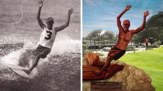 Surfing legends are campaigning for a statue to honour Midget Farrelly.