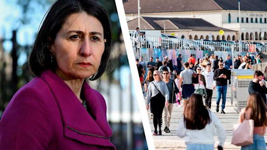 A COVID patient aged in their 30s is on a ventilator in a Sydney intensive care unit, as Premier Gladys Berejiklian expressed growing disappointment at seeing crowds flock to beaches. 