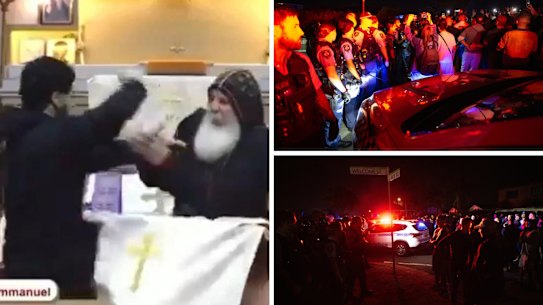 Multiple people were stabbed during an attack at Christ The Good Shepherd Church in Wakeley on Monday night.