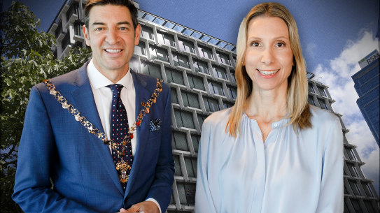 Mayoral candidates Basil Zempilas and Sandy Anghie.