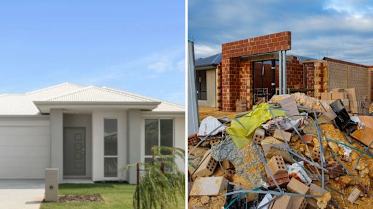 A BGC ‘shell home’ (left) and one of its problem builds (right). 