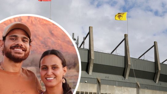 Cyril Rioli and his wife, Shannyn Ah Sam-Rioli.