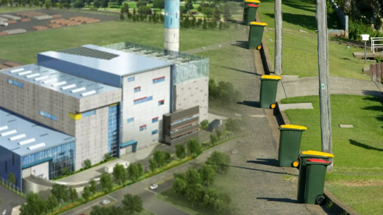 WA waste-to-energy project, bins, councils, Perth councils, Kwinana waste to energy plant. Pictures: Supplied