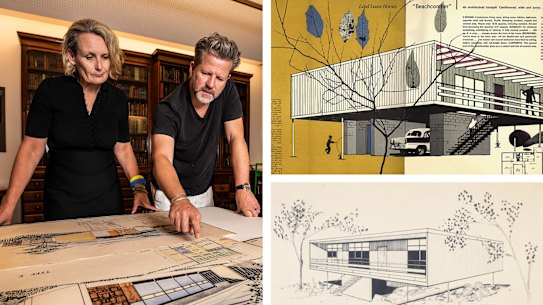 State Librarian Dr Caroline Butler-Bowdon and Tim Ross.