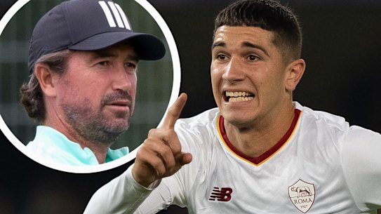 Harry Kewell (inset) and Cristian Volpato. 