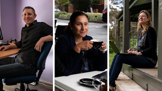 Composite image for working from home