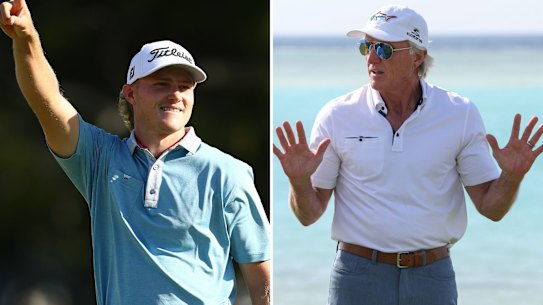 Jed Morgan Greg Norman composite
