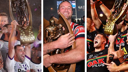 Storm, Roosters, Panthers.