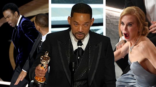 Will Smith Chris Rock slap Oscars Nicole Kidman reacts