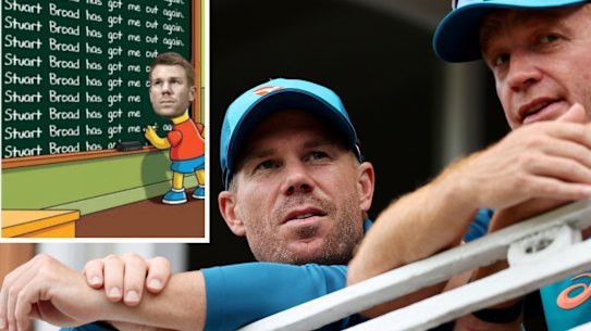 David Warner Andrew McDonald Bart Simpson Barmy Army