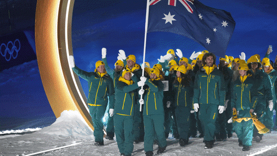 The Olympic opening ceremony.