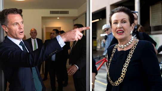 NSW Premier Chris Minns and Lord Mayor of Sydney Clover Moore are at loggerheads over housing density targets.
