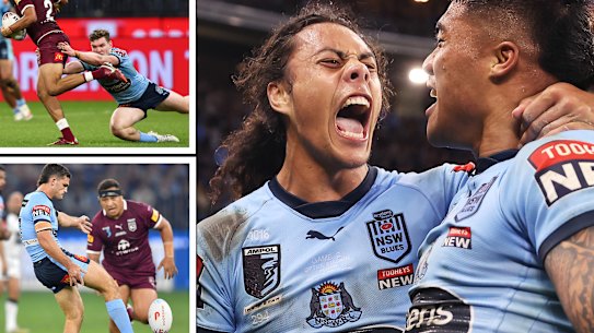 Nathan Cleary, Liam Martin and Jarome Luai played crucial roles in a perfect three-minute spell by NSW.