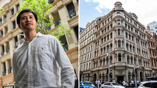 Jerry Chen and the Hotel CBD building.