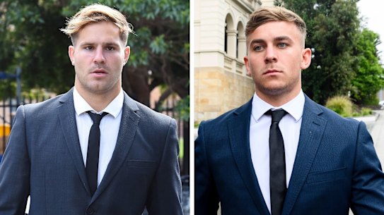 Composite image of Jack De Belin and Callan Sinclair