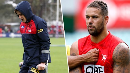 Bayley Fritsch and Lance Franklin.