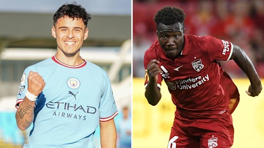 Alex Robertson and Nestory Irankunda have been handed their first Socceroos call-ups.