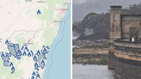 The Rural Fire Service has announced that all of the remaining blazes had officially been contained as deluge of rain over the past week has resulted in Sydney's dams reaching their highest total since April 2018.