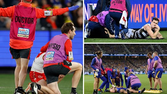 The work of an AFL club doctor has become more complex and demanding over the years.