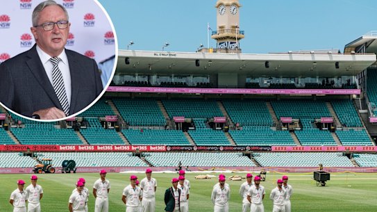 The SCG Test will go ahead on Thursday, but spectators must wear masks, NSW Health Minister Brad Hazzard has confirmed.