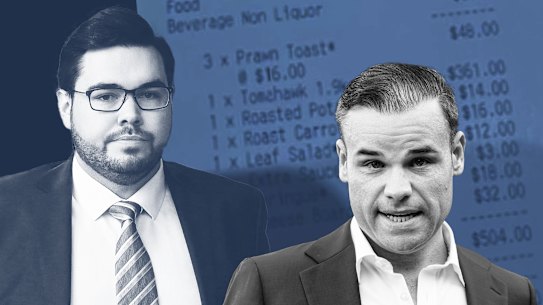 Taylor Auerbach, right, is set to give evidence in Bruce Lehrmann’s defamation case.