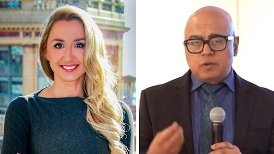 Julia Szlakowski and AMP Capital's Boe Pahari.