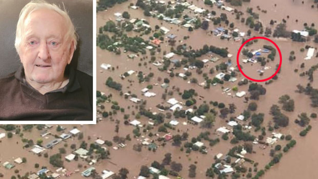 Eugowra man, 91, was trapped inside his house as it floated away