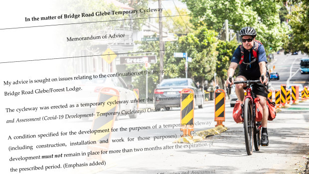 Sydney’s pop-up cycleways ‘unlawful’ but government says they’re here to stay