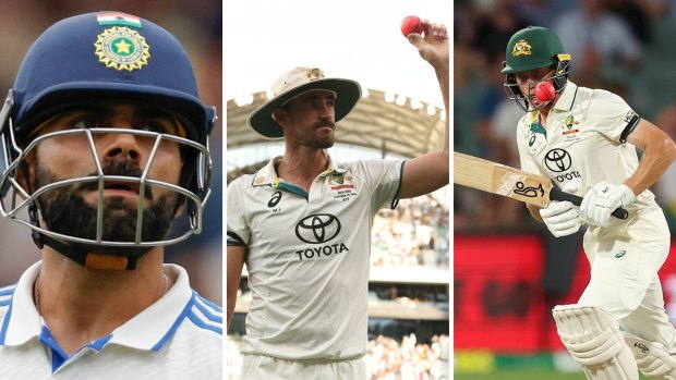 Australia v India: Australia in control at stumps on day two, as India battle to survive