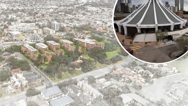 The plan for 483 apartments next to a cathedral in historic Sydney district
