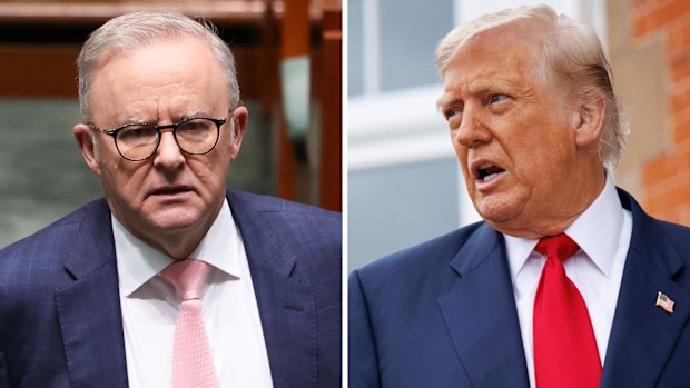 Prime Minister Anthony Albanese and US President Donald Trump.