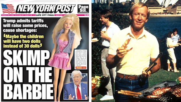The New York Post invoked an old Tourism Australia catchphrase to skewer Donald Trump on tariffs.