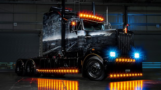 ‘Karma’, a 2021 Kenworth T909, is one of the trucks competing in the inaugural Show ‘N’ Shine National Championship at South Bank for the Brisbane Truck Show 2025.
