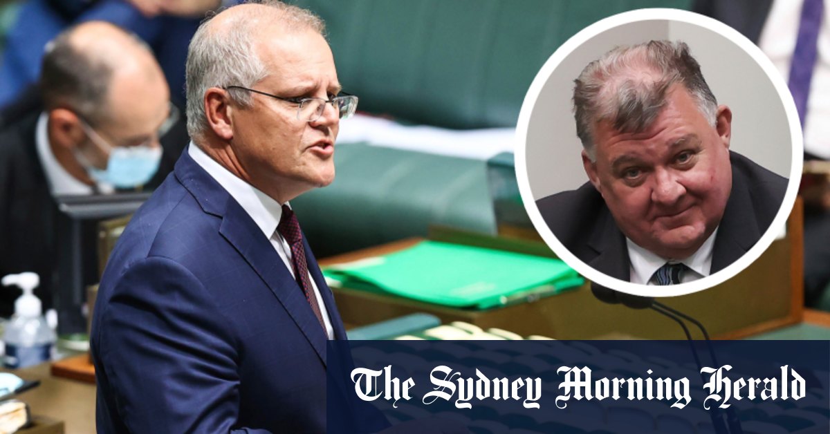 https www smh com au politics federal scott morrison rebukes craig kelly in parliament but no sanctions 20210203 p56zao html