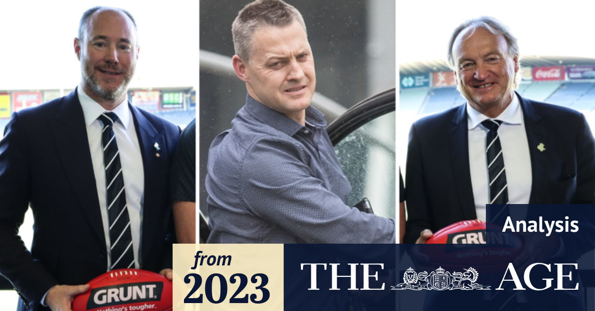 AFL 2023: Carlton Blues president Luke Sayers silent as Brian Cook ...