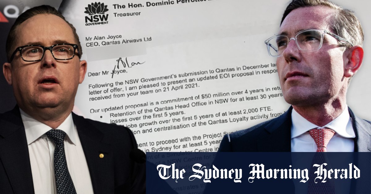 Qantas Tabled 50m Bid From Nsw Government To Keep Hq In Sydney