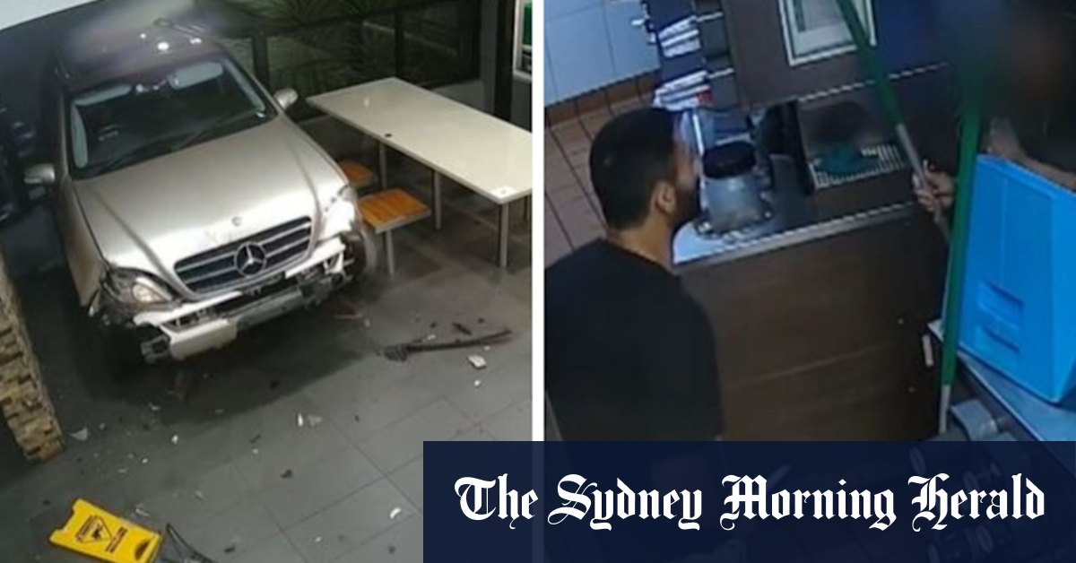 Man sentenced after crashing into Sydney McDonald's and chasing woman - Vimarsana News