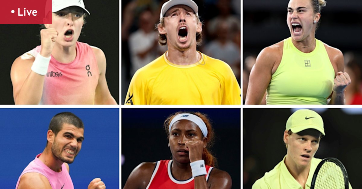 Australian Open draw 2026 LIVE: Aryna Sabalenka and Carlos Alcaraz top seeds for first grand slam of the year