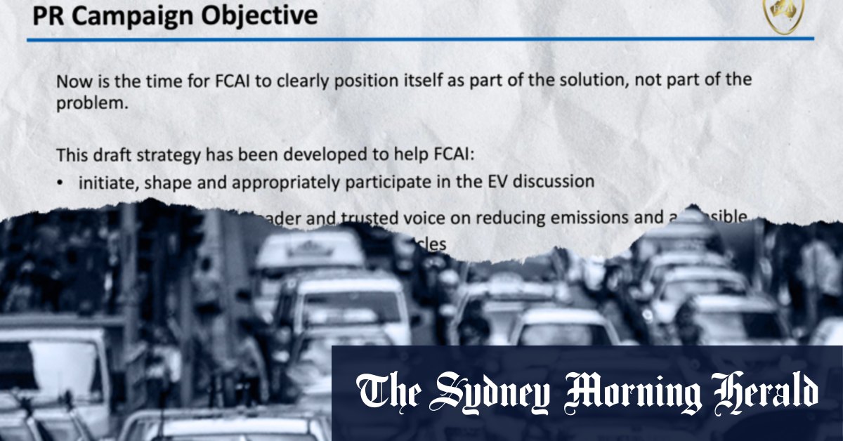 Revealed: car industry’s secret emissions plan would slow electric vehicle uptake – Sydney Morning Herald
