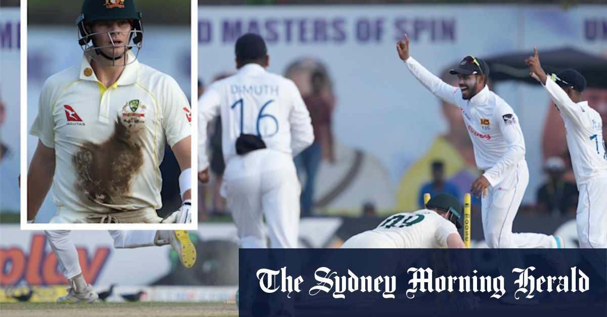 Sri Lanka v Australia, first Test: Steve Smith run out after Mitchell Swepson's classic leg breaks rock Sri Lanka - Vimarsana News