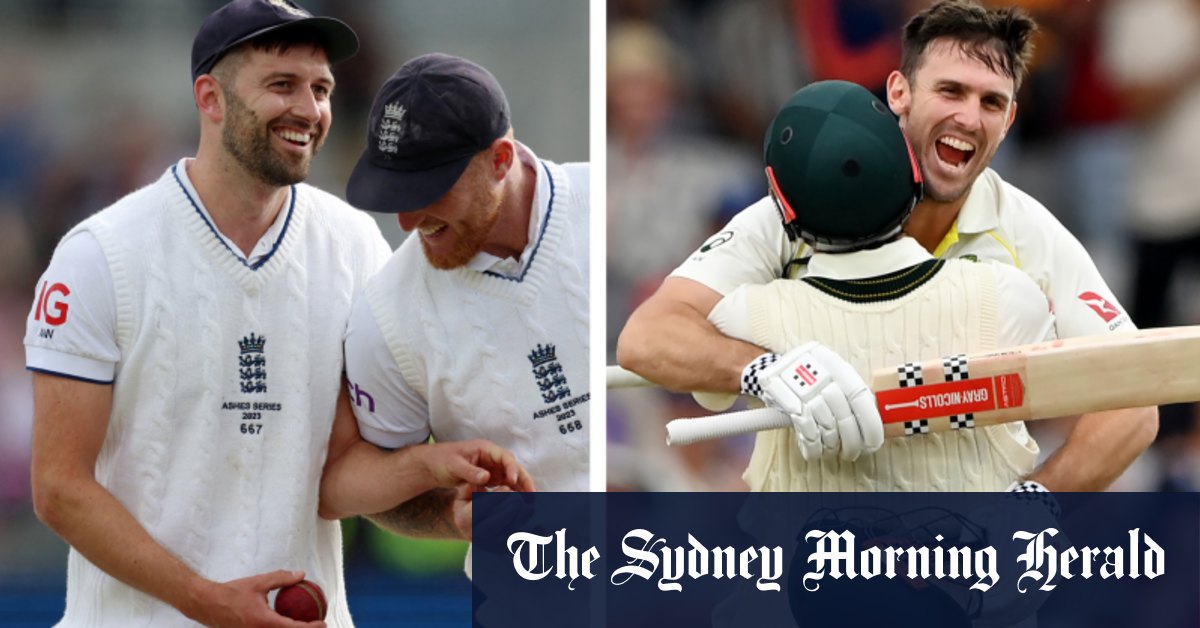 Ashes 2023 Mitchell Marsh Mark Woods Star As Australia Snatch Late 