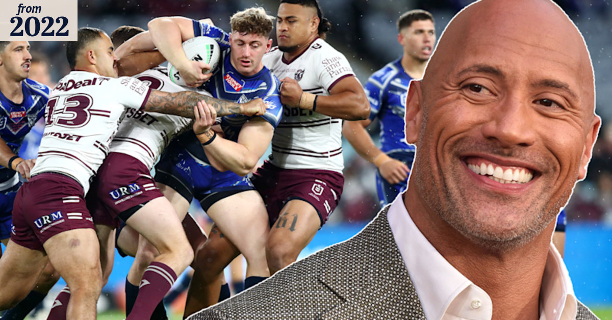 NRL 2022: Dwayne “The Rock” Johnson could help promote proposed rugby ...