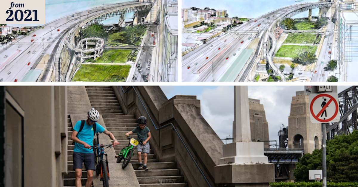 Harbour Bridge northern cycle ramp designs unveiled