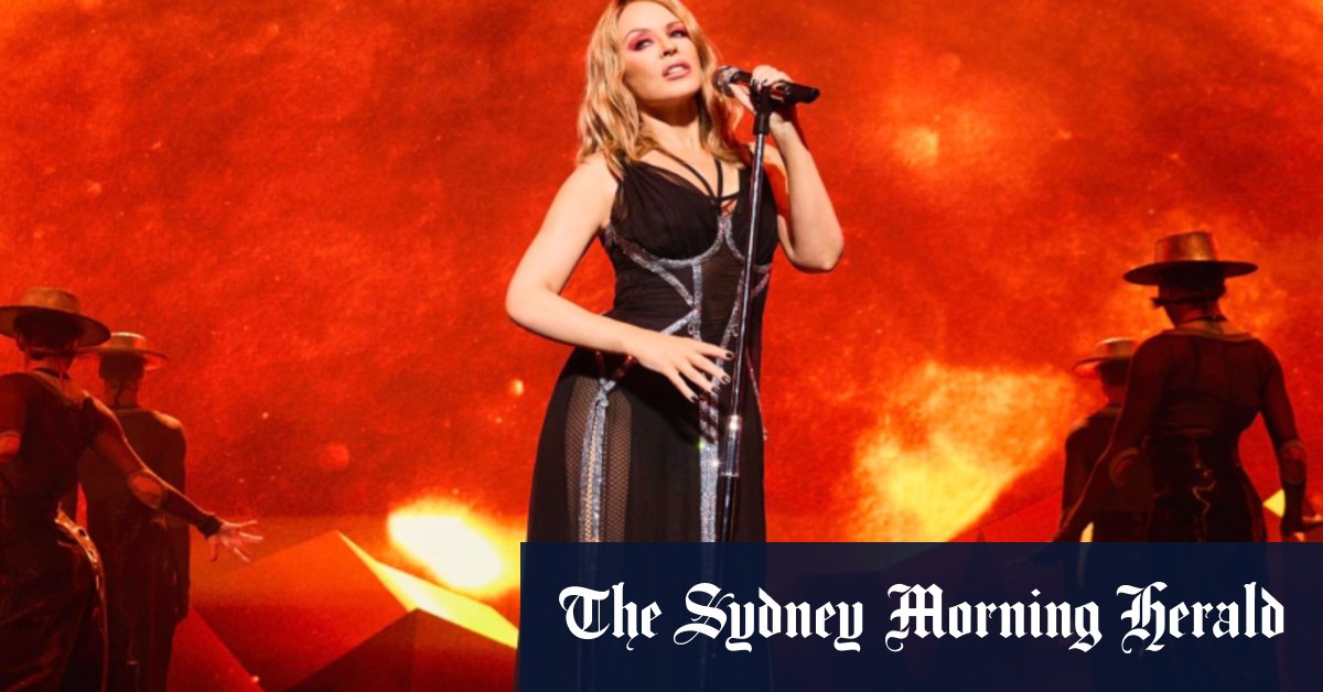 Kylie breaks Tension with first show of world tour in Perth