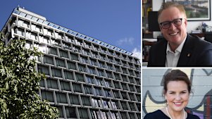 City of Perth main image, Lord Mayor Bruce Reynolds, outgoing acting CEO Peta Mabbs. Picture: WAtoday